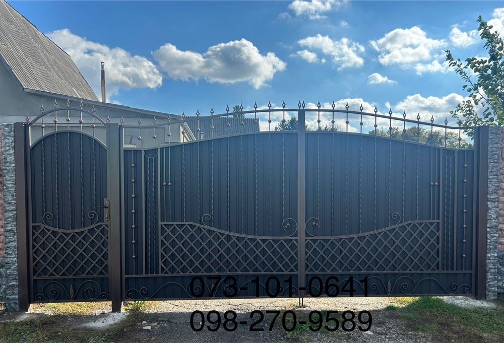 Ворота відкатні/розпашні, єврозабор