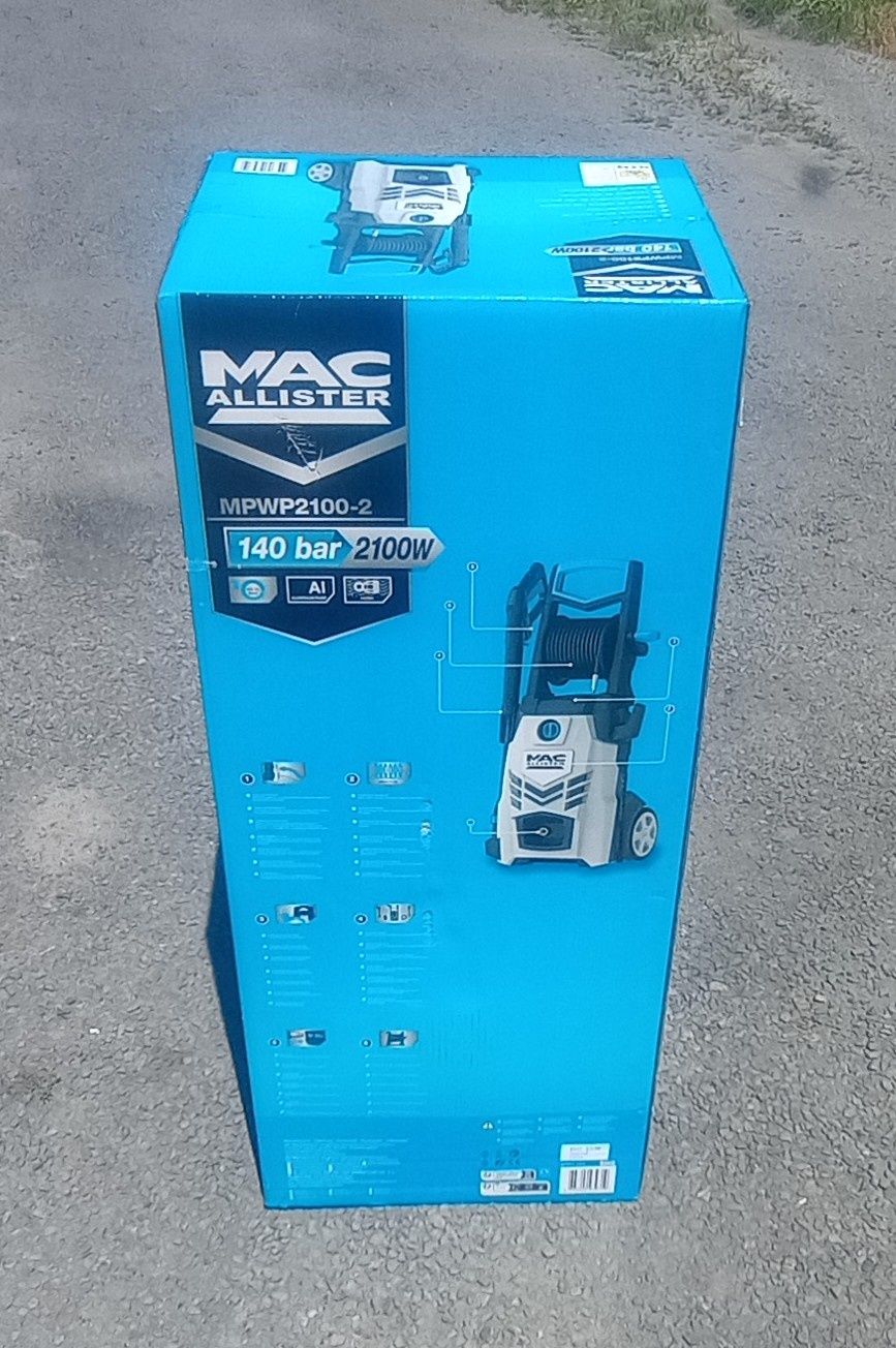 Nowa Duża 24,5kg Myjka ciśnieniowa MacAllister 2100 W + Osprzęt