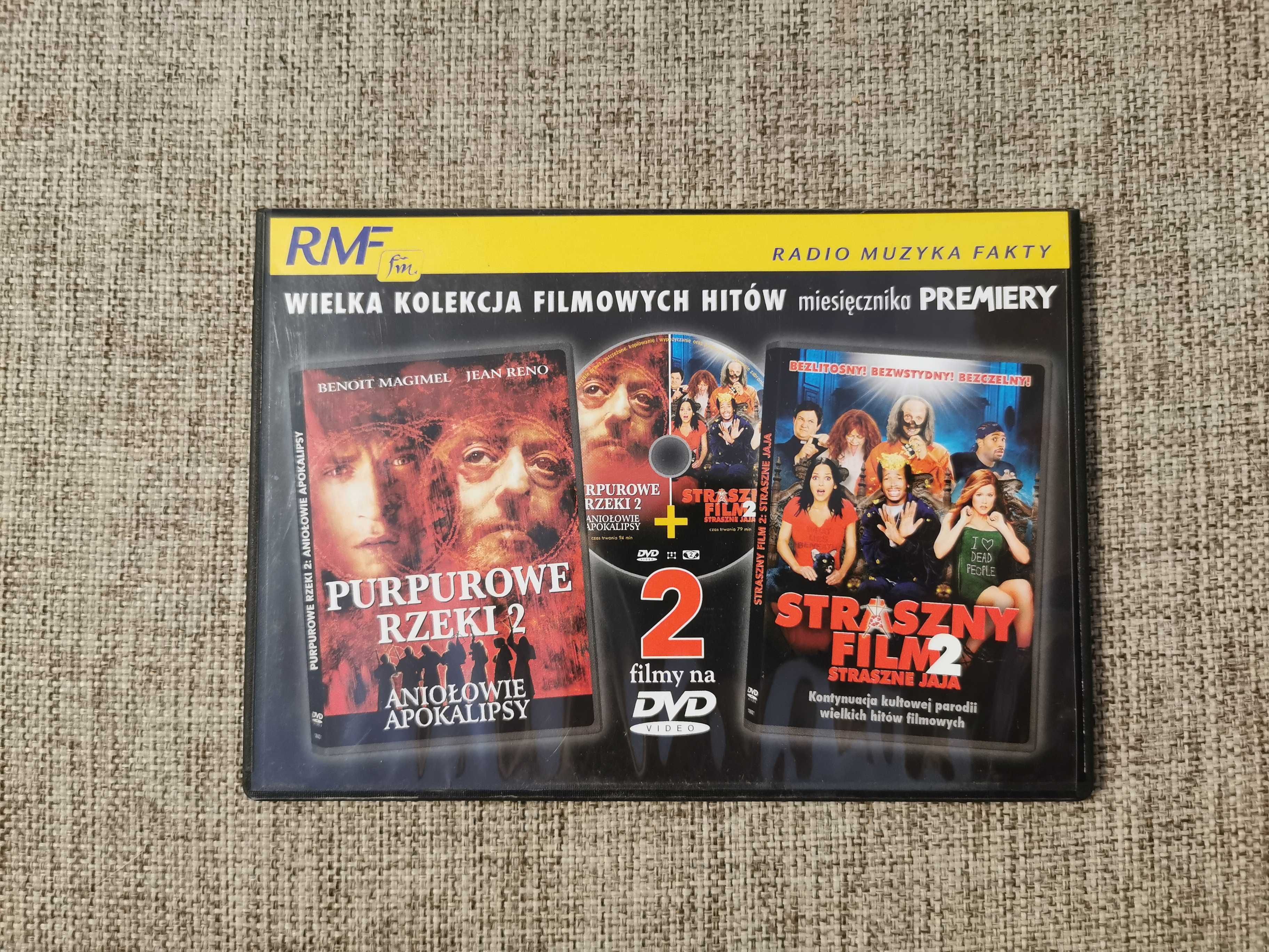 Filmy DVD - Purpurowe Rzeki 2 i Straszny Film 2