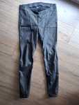 Yessica grafitowe woskowane jegginsy rurki rozm.42 XL