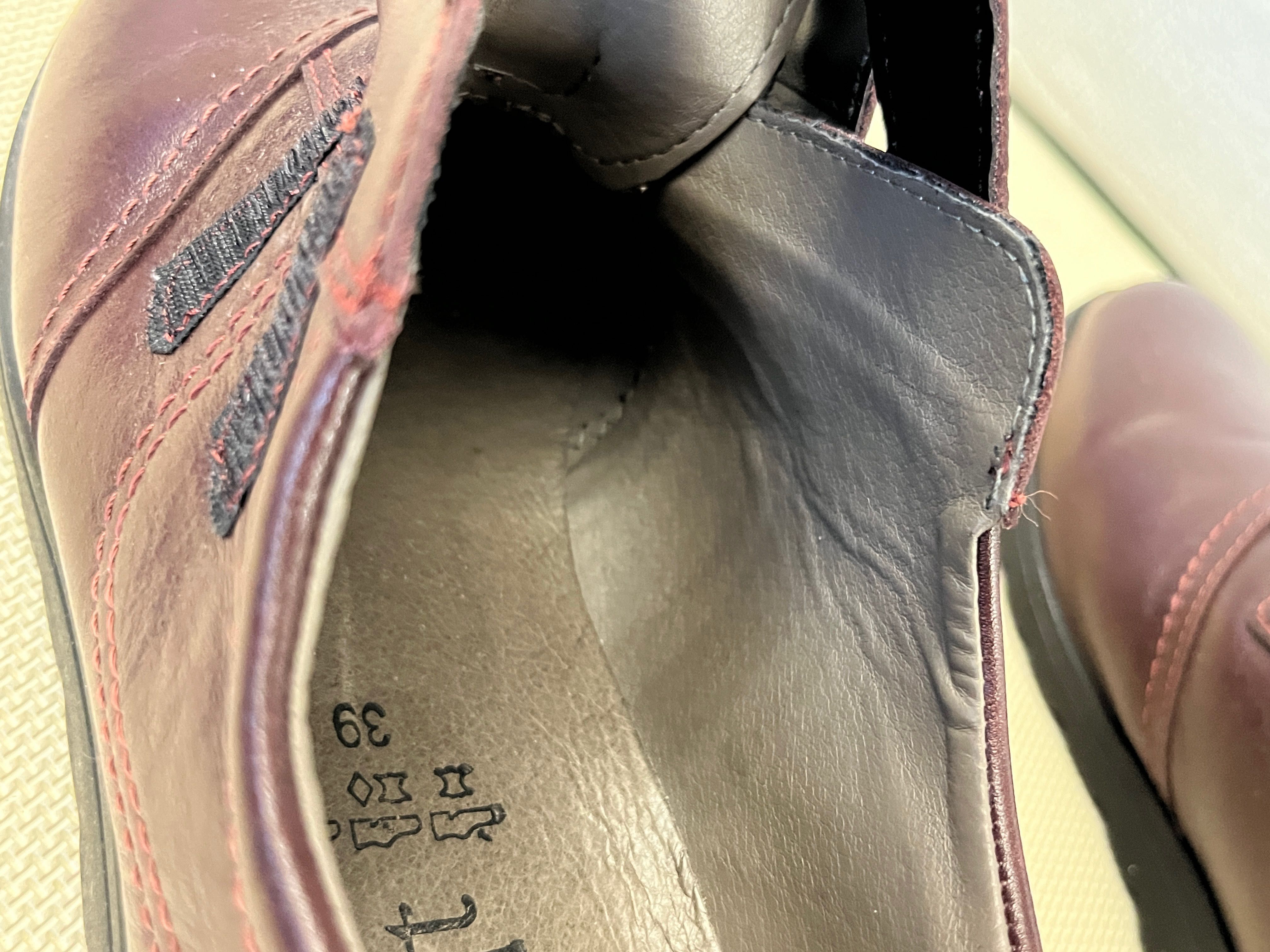 Damskie buty mokasyny skórzane rozm.39