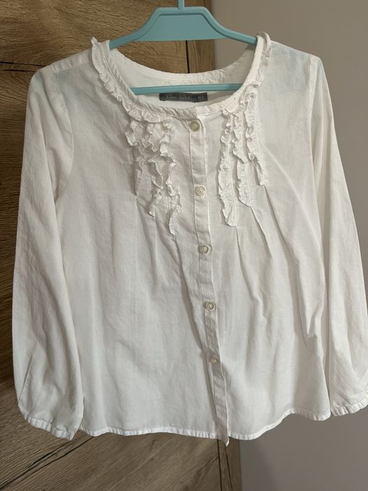 Biała bluzka dzieczęca 122