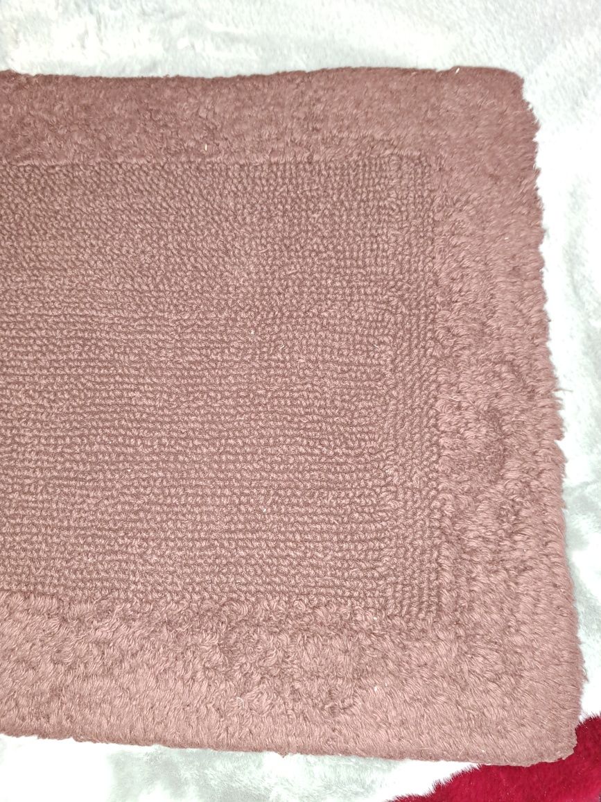 Brązowy dywanik dwustronny do prania 100% bawełny Polski