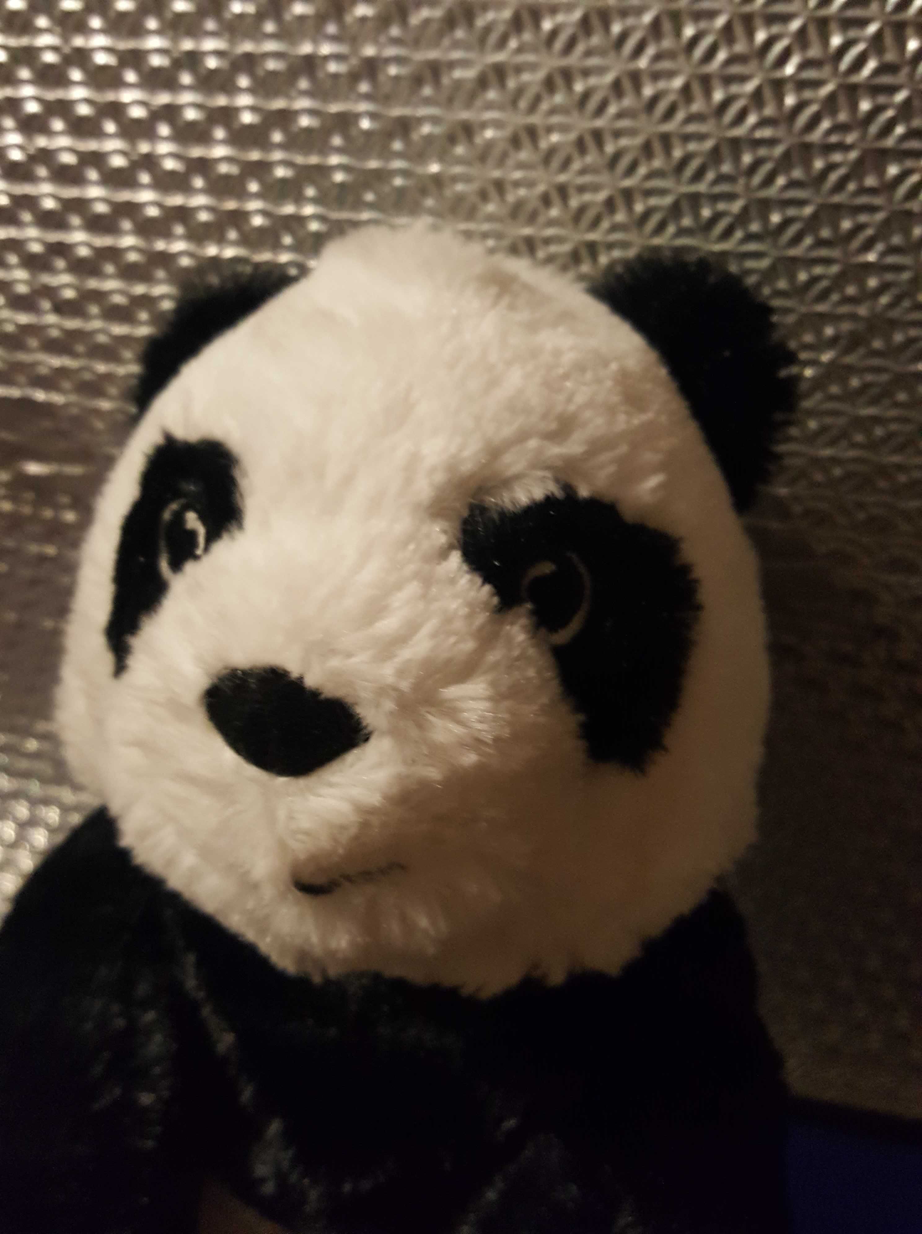 Maskotka Pluszak Panda Miś Czarno Biały Przytulanka