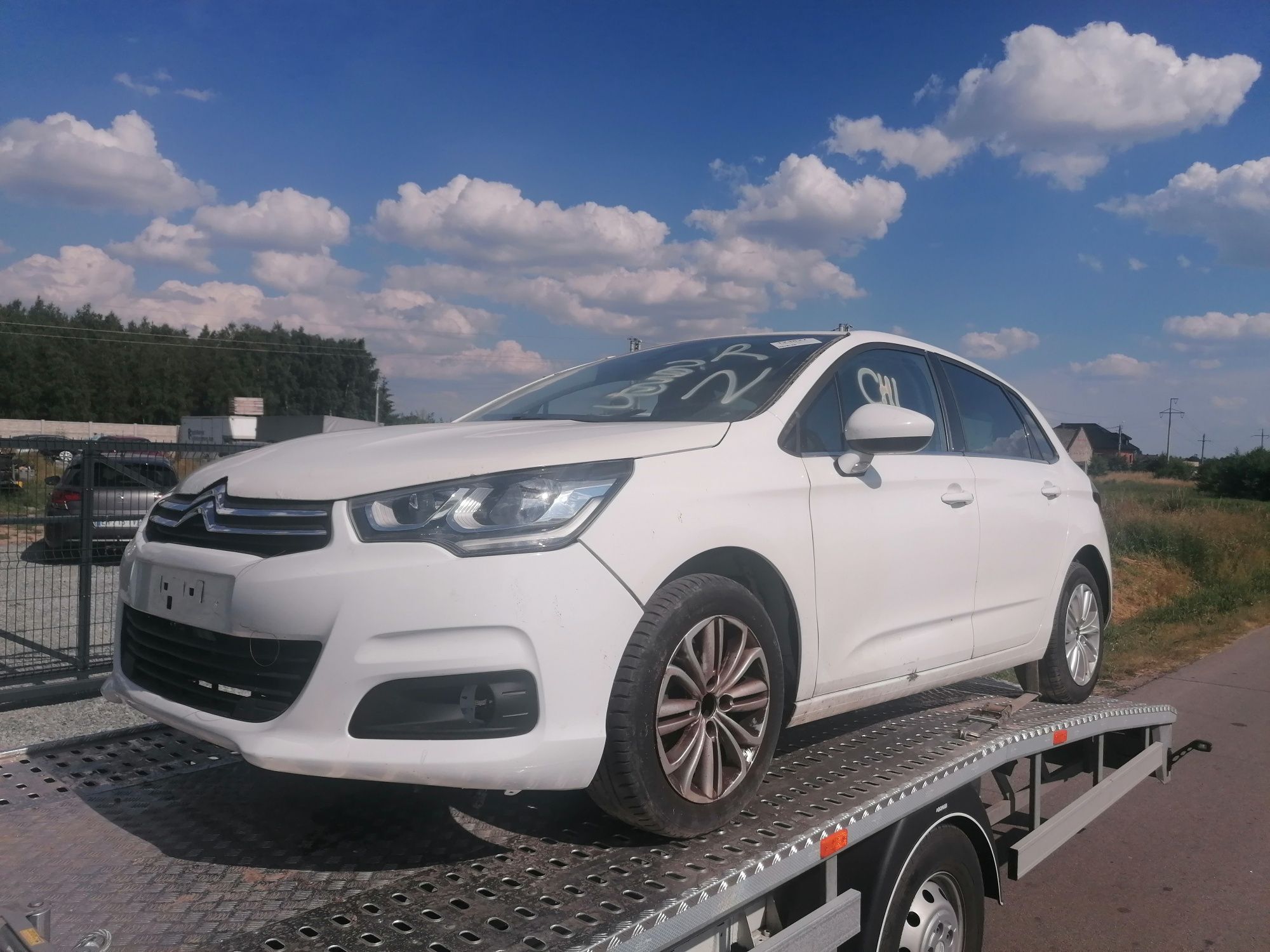 Citroen c4 b7 po 2010 zderzak Lampy błotniki części przod