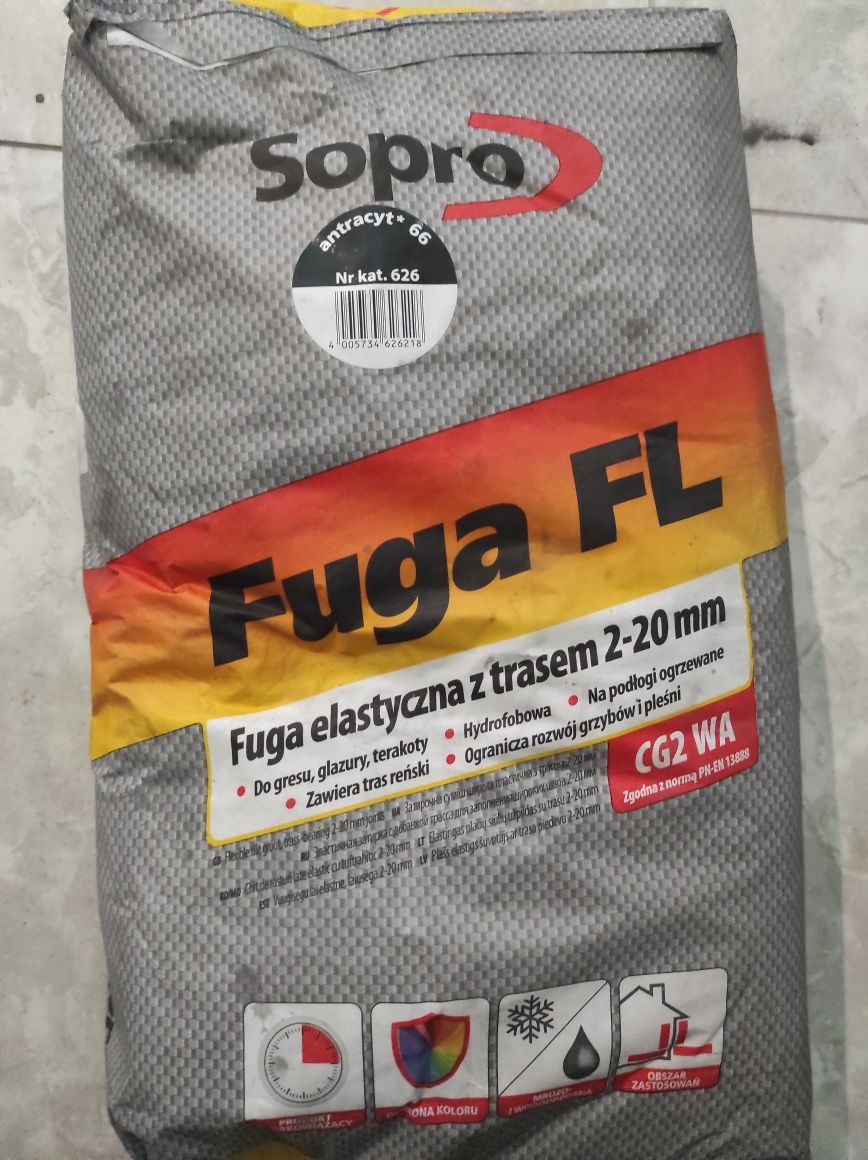 Fuga elastyczna Sopro - kolor antracyt