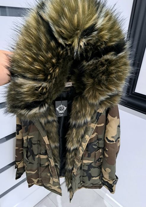 Kurtka Zimowa Parka Moro K.ZELL Futerko Jenot 40/L