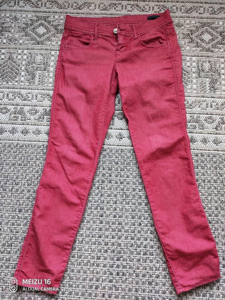 Джинсы джинси для дівчинки класичні червоні S  158