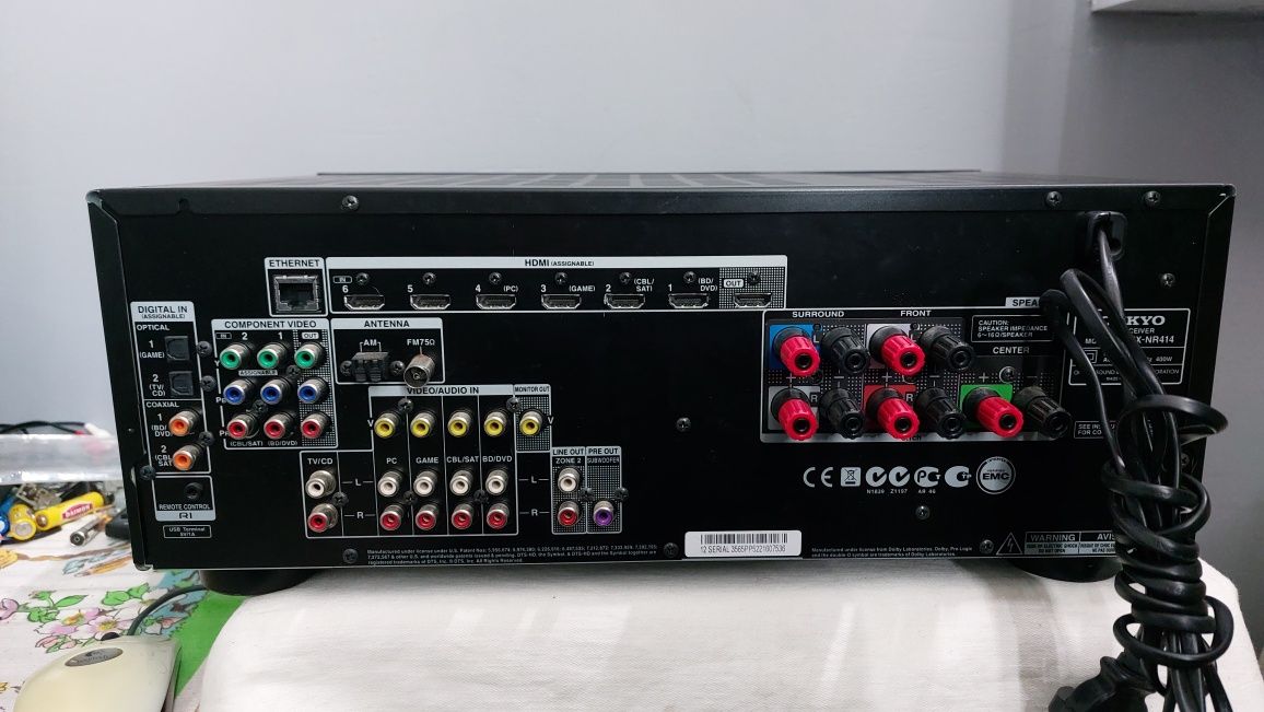 Onkyo yx NR 414 ресивер. Під ремонт