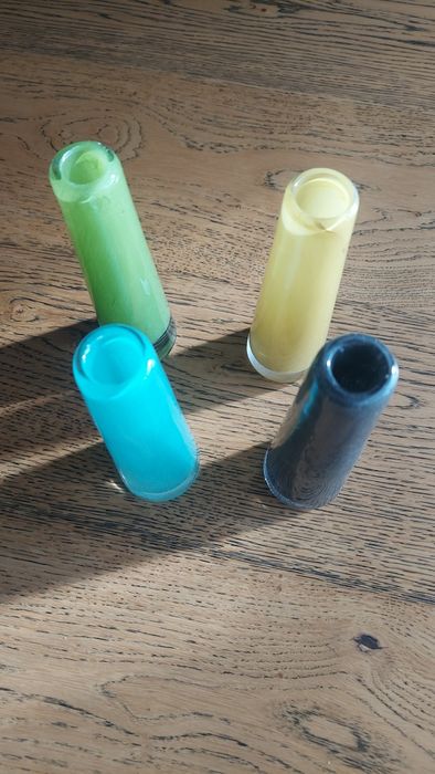 Вази підсвічники скляні