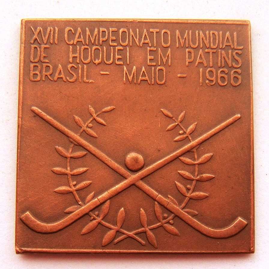 Medalha de Bronze Campeonato Mundial de Hóquei em Patins Brasil 1966