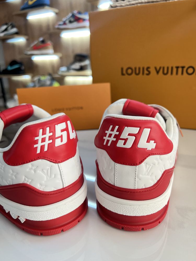 Кросівки снікерси Louis Vuitton #54 Red / White