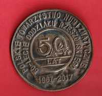 Medal 50-lecie Oddział PTN W Rzeszowie 1967 do 2017 Nr.9