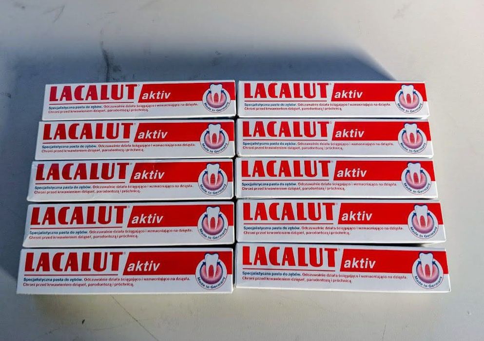 Lacalut Activ Pasta do zębów 75 ml. 10 szt.