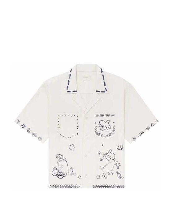 Сорочка Aime Leon Dore Lesvos Cropped Camp Shirt Cream