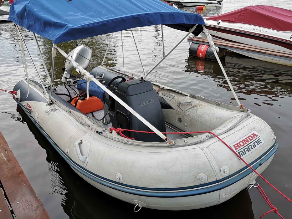 Rib Ponton Łódka Łódź Wędkarska Silnik Honda 30KM