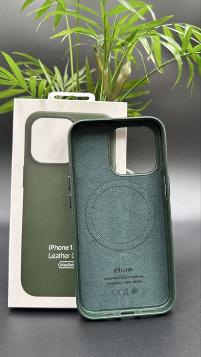 Skórzane Magsafe Etui do Iphone’a 13 Pro Green