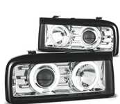 FARÓIS PARA VOLKSWAGEN VW CORRADO 88-95 ANGEL EYES CROMADOS