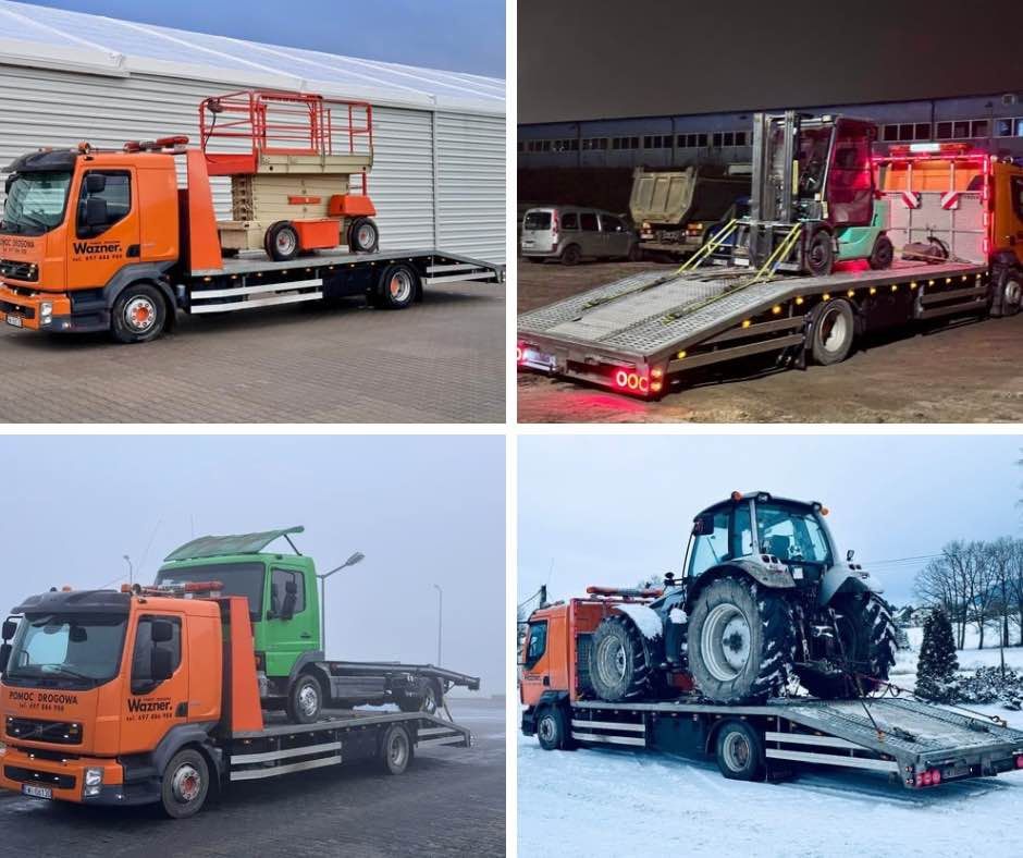 Laweta POMOC DROGOWA 24 Transport Traktorów, Przyczep,Samochodów