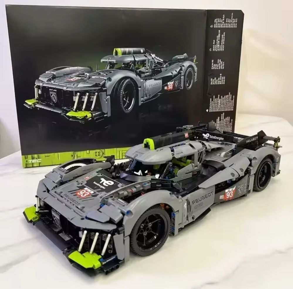 Конструктор PEUGEOT 9X8 24H Le Mans LEGO Technic 1:1 (42156)