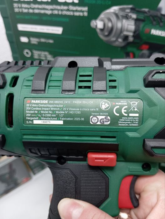 Шок! Потужний Ударний гайковерт PARKSIDE PASSK C4, гайковерт парксайд