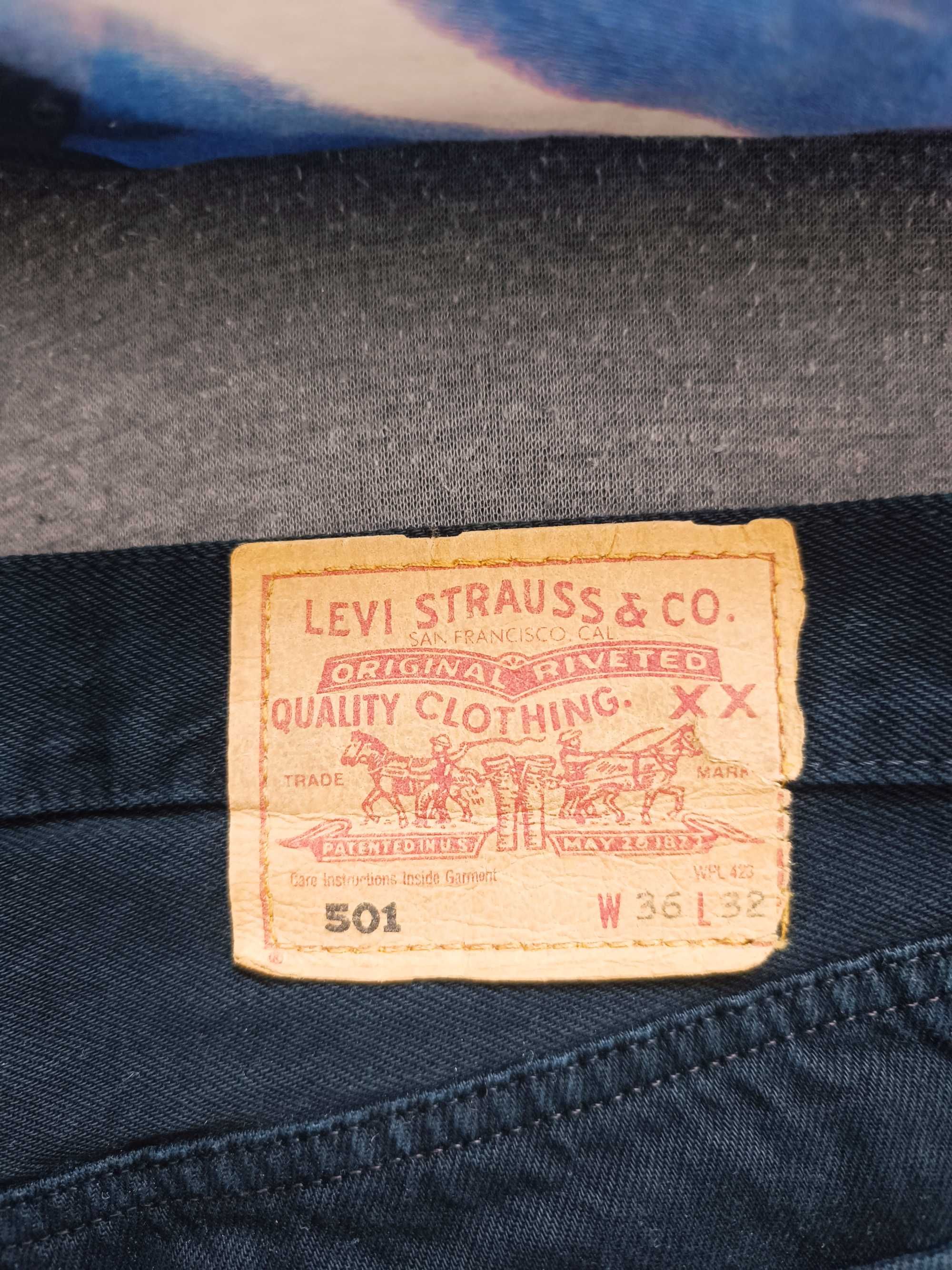 Oryginalne spodnie marki Levi’s Strauss W36L32 idealne dla chłopaka :)