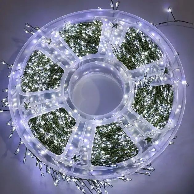 Гірлянда роса на котушці  мішура, феєрверк від usb+пульт