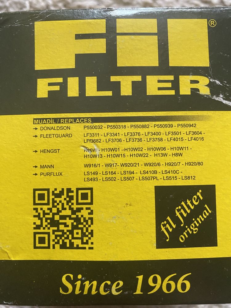 Масляный фильтр FIL Filter ZP 506
