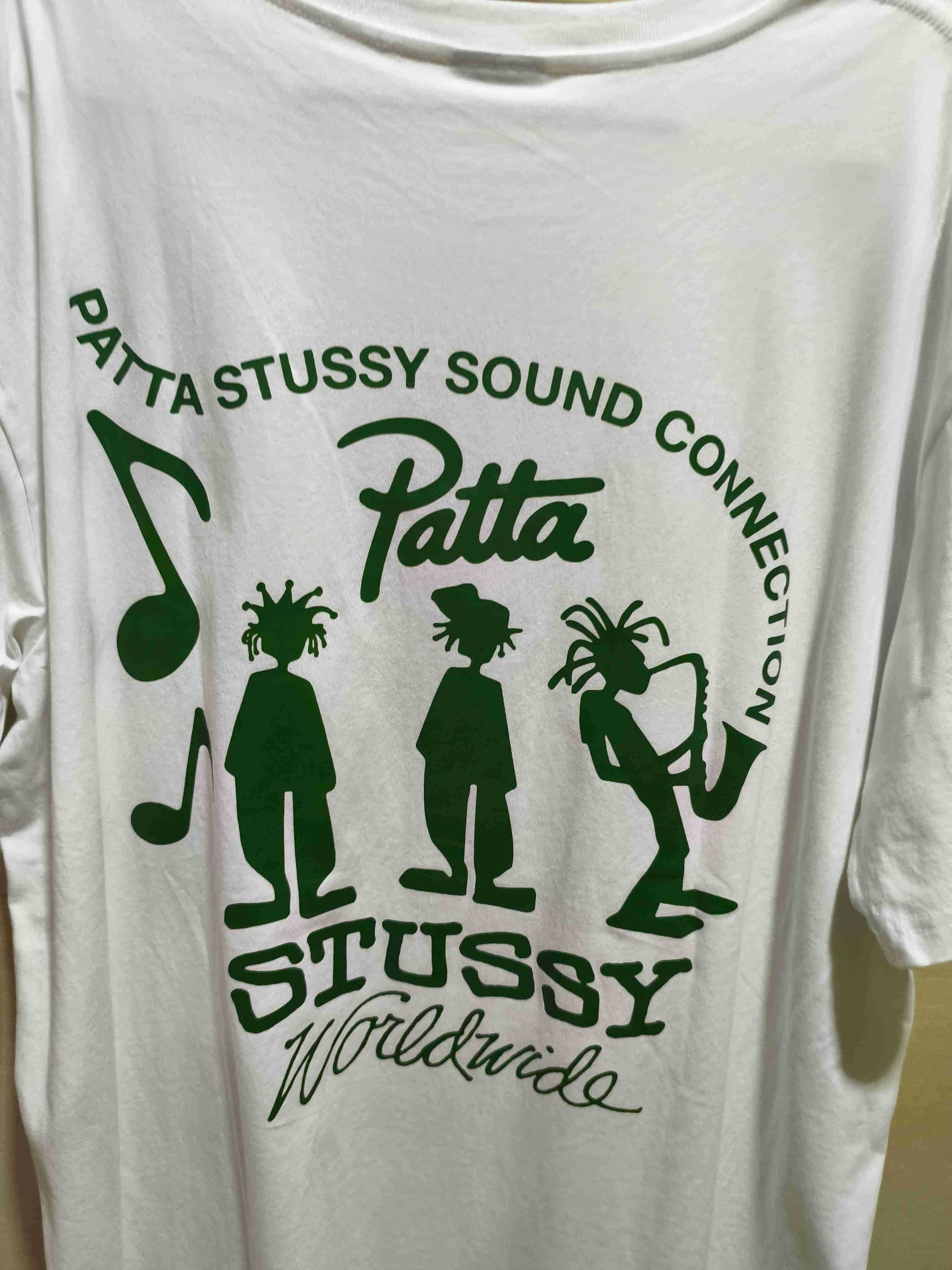 Stussy Męska Biała Koszulka z Nadrukiem Rozmiar XL
