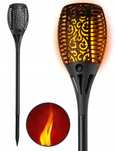 Zestaw 4 x lampka solarna pochodnia led