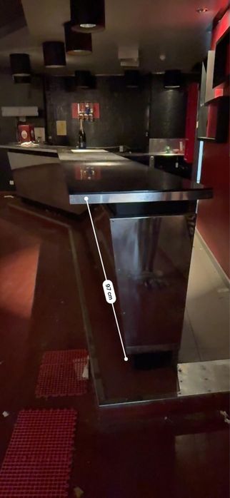 Balcão de Bar Profissional em Metal/Inox – 7,4m