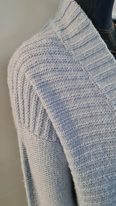 Długi sweter Kardigan. Reserved. Baby blue Błękitny. Rozmiar M - XL