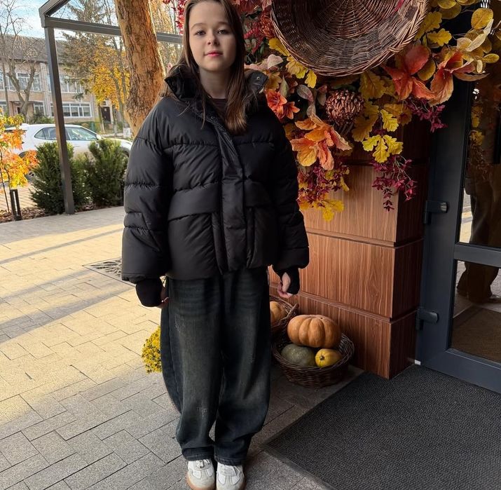 Стильна  зимова куртка для дівчаток 122-170