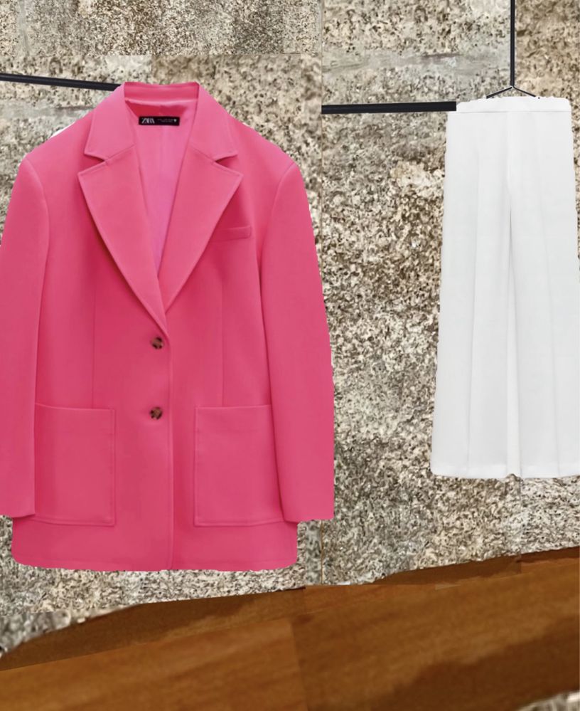 Blazer oversisize zara  com etiqueta