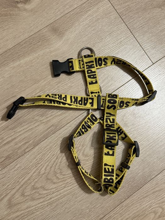 Szelki guard dla psa żółte JohnDog łapki przy sobie używane