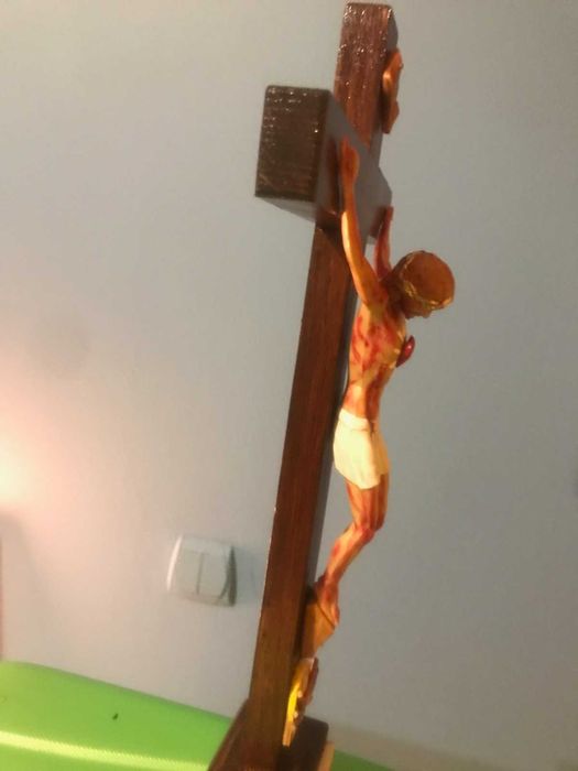 Krzyż Pasyjny Końca Czasów 41cm, rękodzieło