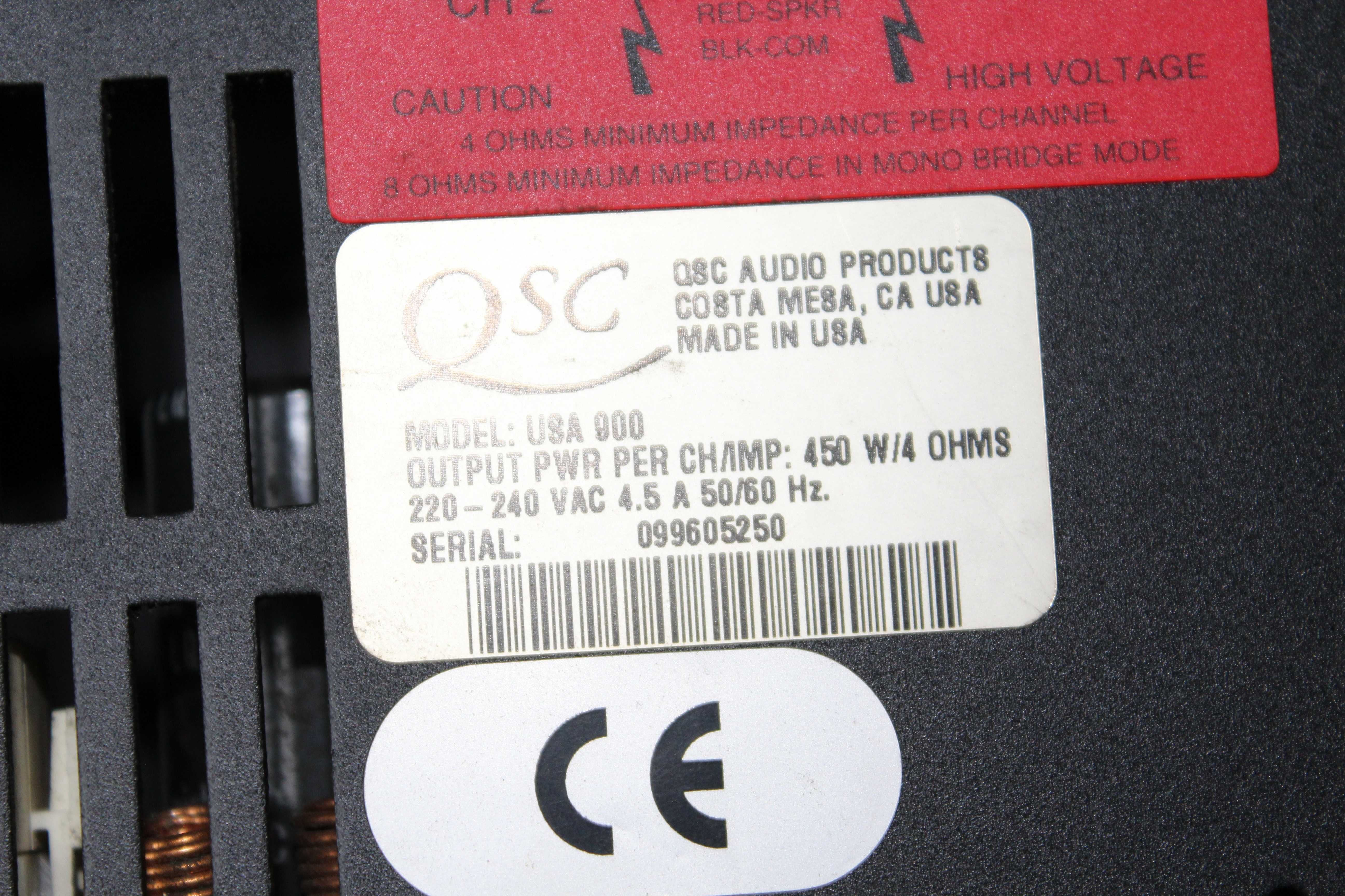 Końcówka mocy QSC USA900 Professional made USA wzmacniacz