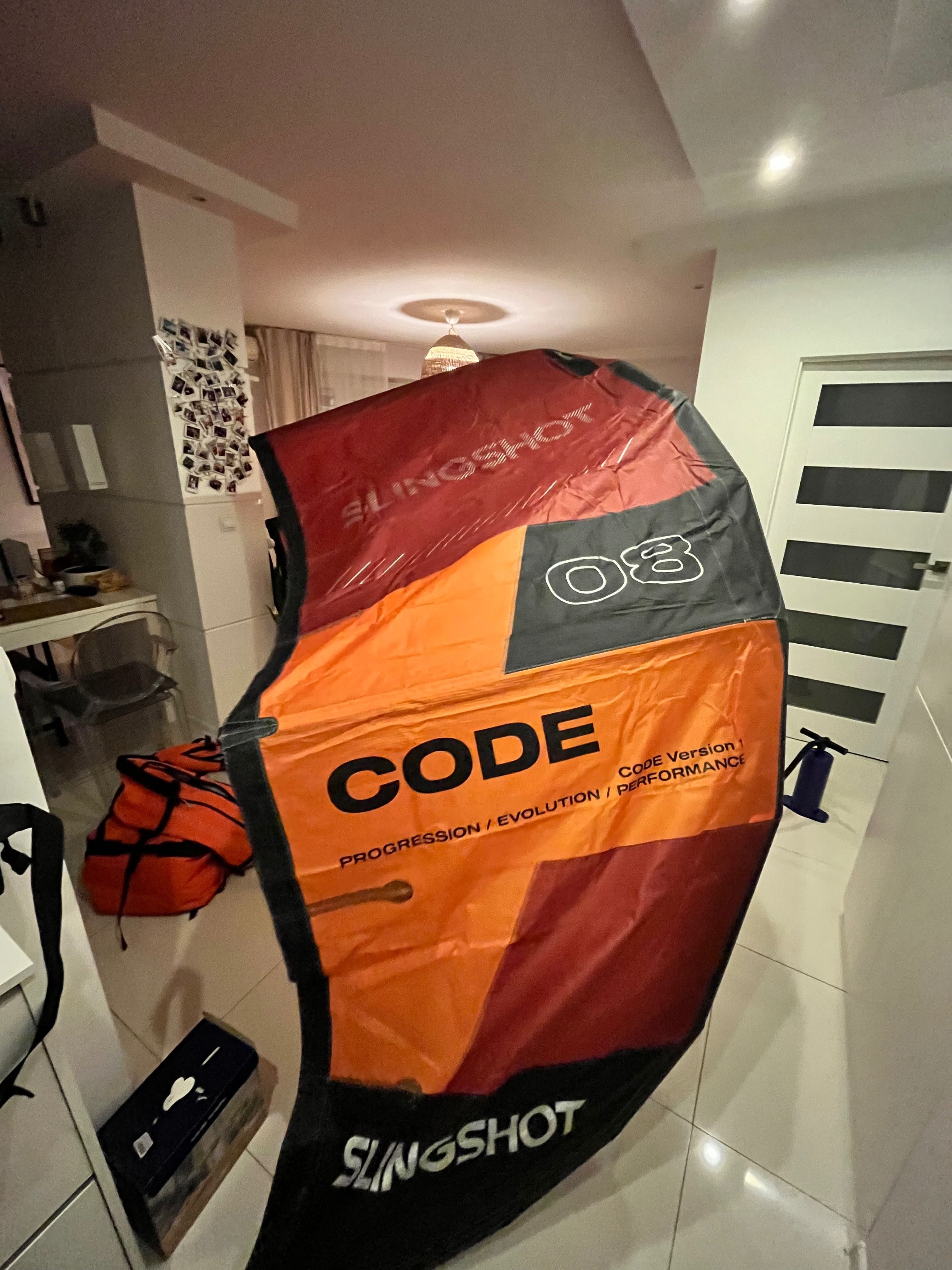 Latawce slingshot code v1: 8 i 11m + bar sentry v2