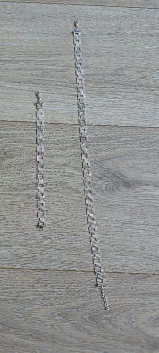 Srebro łańcuszek i brazoletka