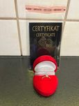 Pierścionek zaręczynowy z brylantem (certyfikat) - jak nowy!