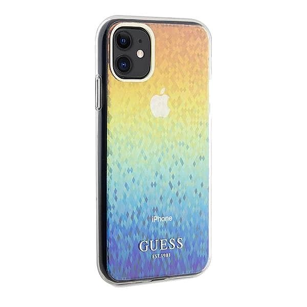 Etui Guess IML Faceted Mirror Disco Iridescent na iPhone 11 / Xr - wie