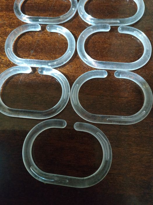 Кільця-гачки для штори у ванну кімнату