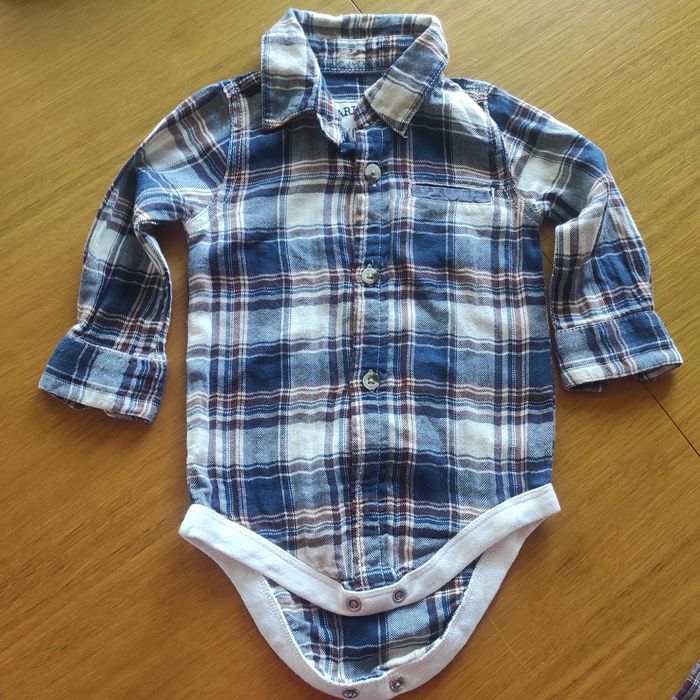 eleganckie body koszula w kraktę roz 6-9 miesięcy, 74 cm early days