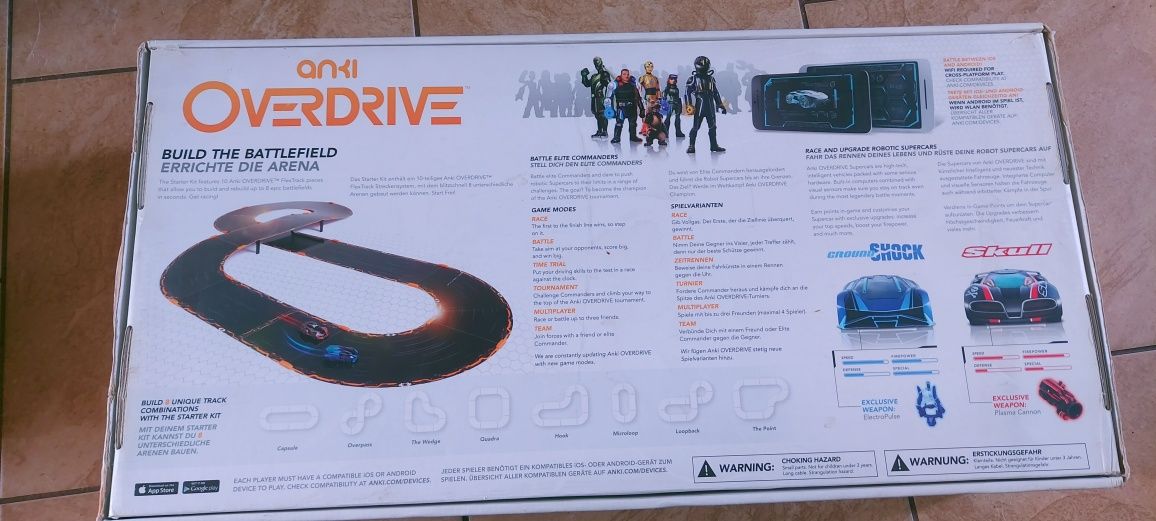 Anki overdrive, elementy toru samochodowego ze zdjęć