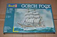 Model okręt statek Gorch Fock 1:350