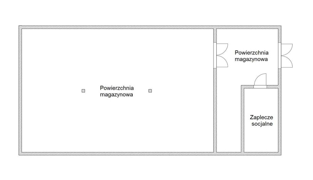 MAGAZYN o powierzchni ok. 152m2 na Okulickiego
