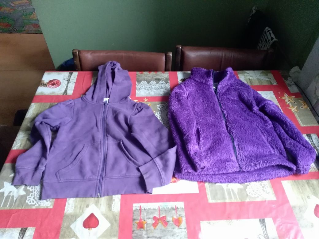 Bluza rozpinana polarowa dziewczęca 5 - 6 lata 110 - 116