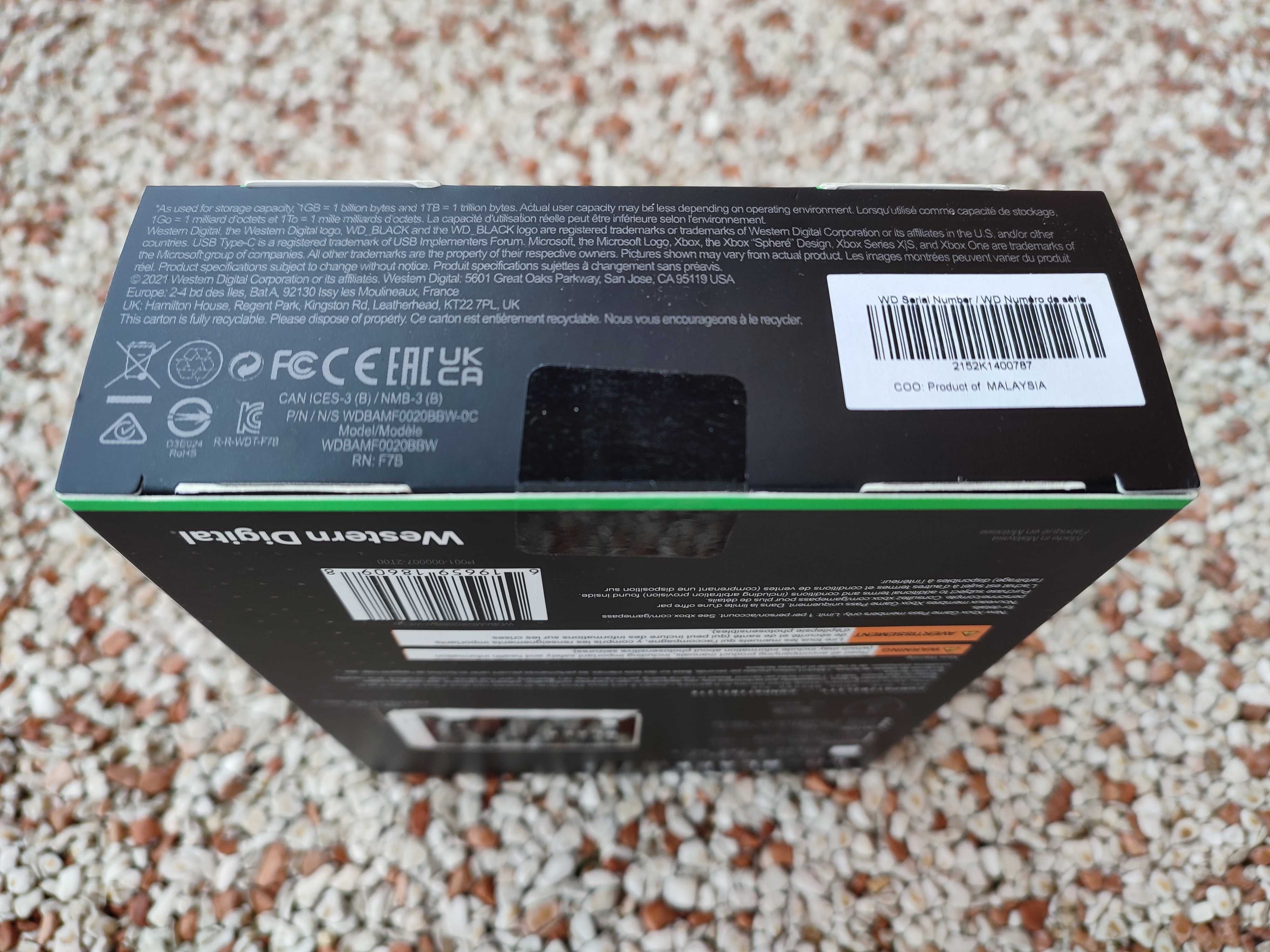Nowy WD Black D30 2TB. Zewnętrzny dysk SSD. Opakowanie zaplombowane.