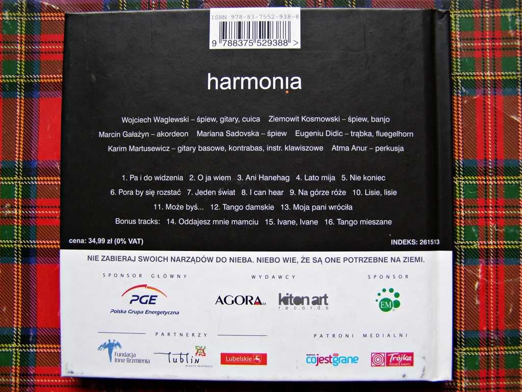 Waglewski/Kosmowski - Harmonia /Digipack/ EXC +