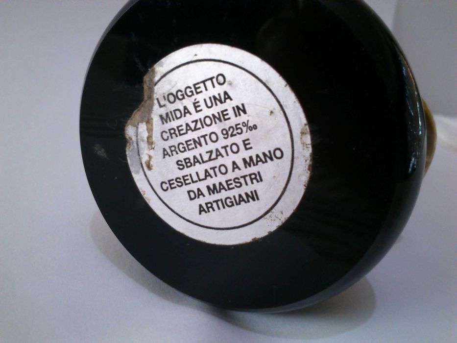Palhaço violoncelista, acrílico laminada a prata, MIDAS Made in Italy